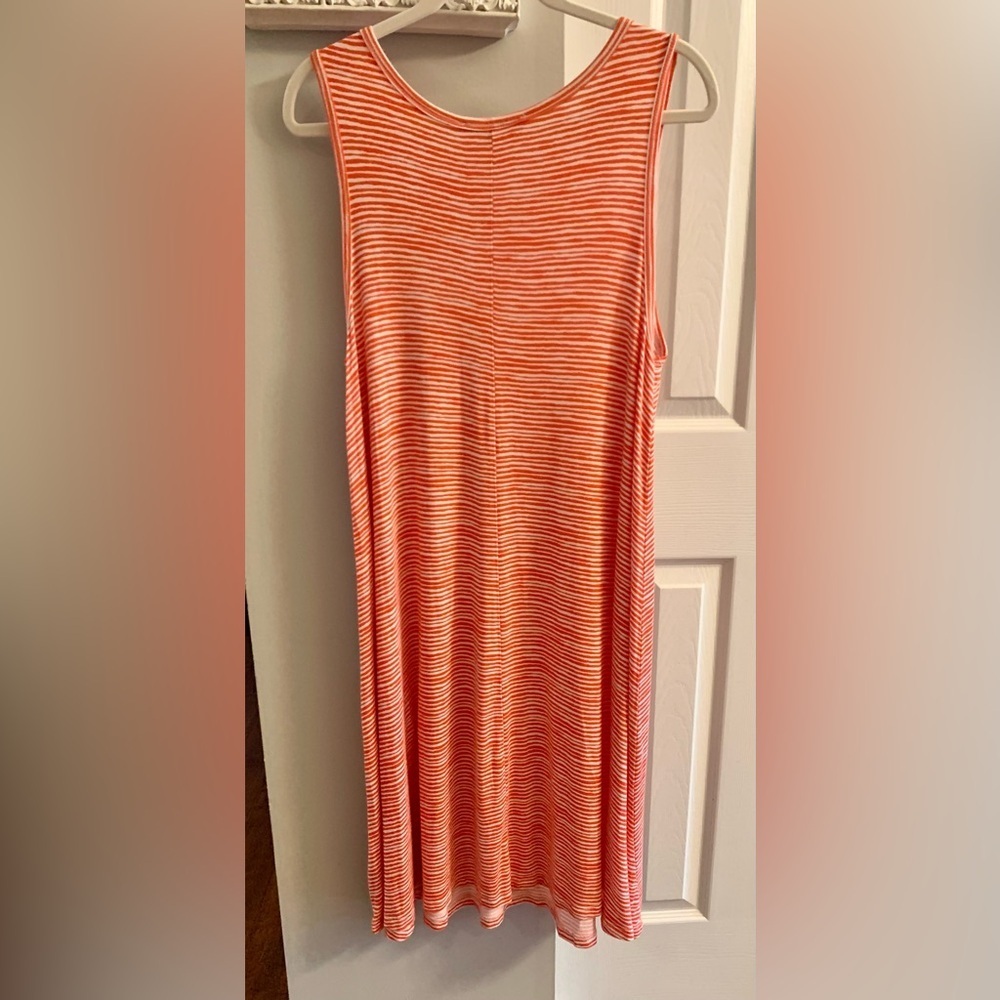 Philosophy Orange and White Striped Midi Dress NWT - XL - Picture 5 of 7